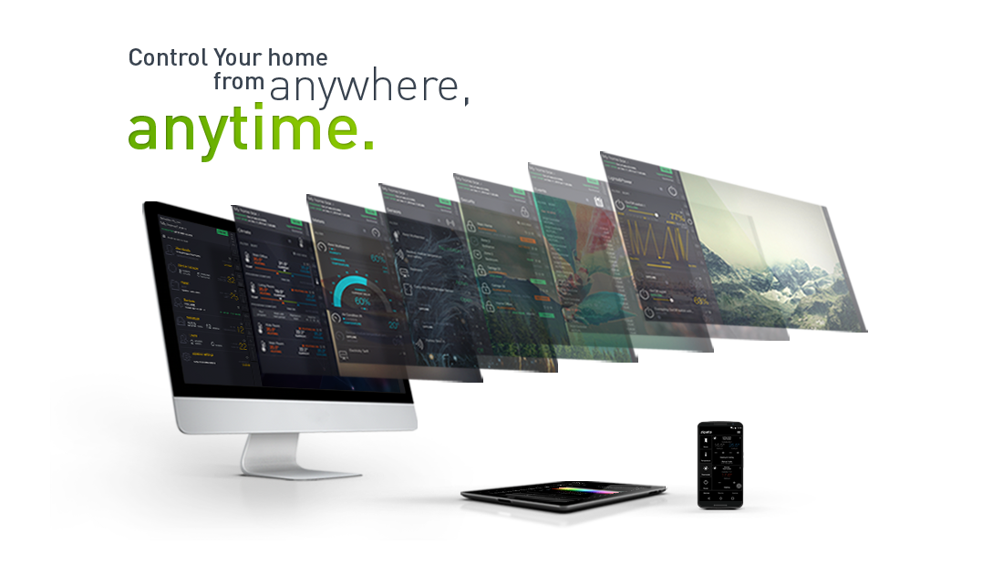 Control your home from anywhere, anytime – the Zipato app on computer, tablet and phone